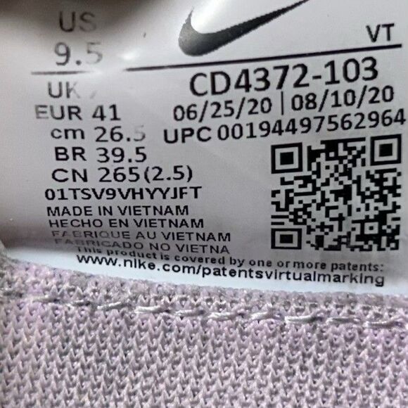 Nike React Infinity FlyKnit CD4372-103 Woman's Size 9.5 White Running Shoes Used - Picture 13 of 13